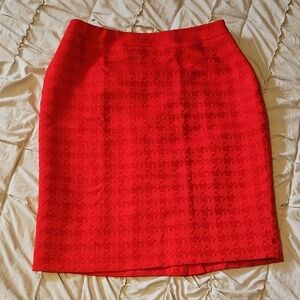 Elegant Red Pencil Skirt